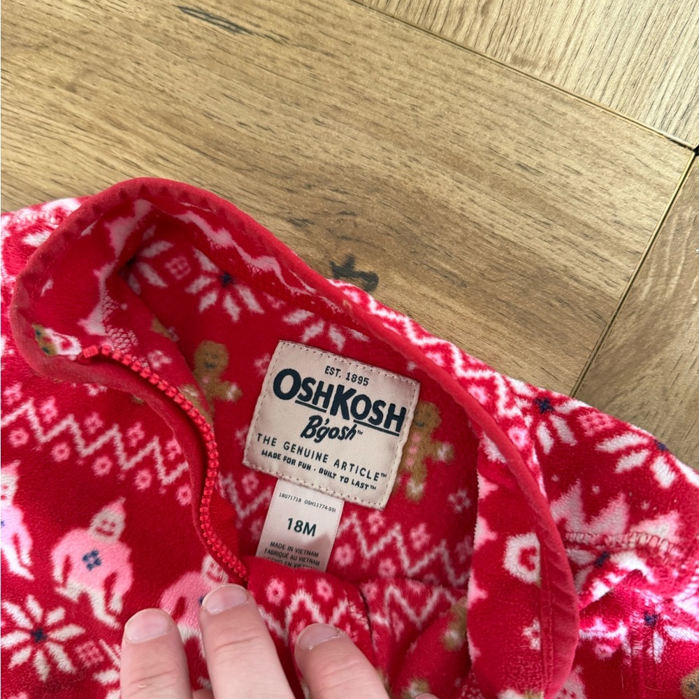 OshKosh B'gosh Red and White Baby Sweater